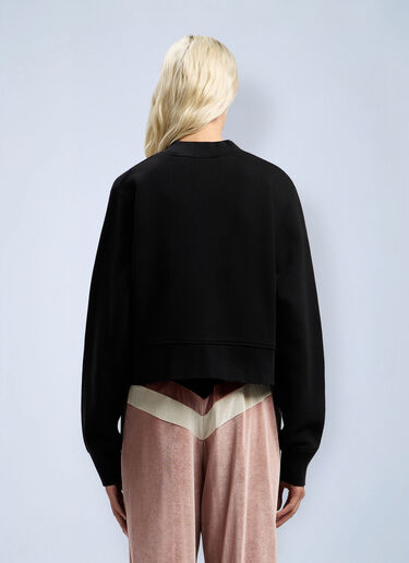 Spray Bear Fitted Crew Sweatshirt Palm Angels Spray Bear Fitted Crew Sweatshirt Black pma0262076