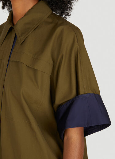 Jil Sander Belted Shirt Dress Khaki jil0249002