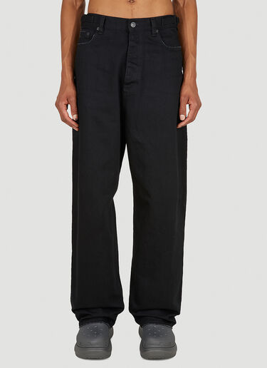 Balenciaga Super Large Baggy Jeans Black bal0148085