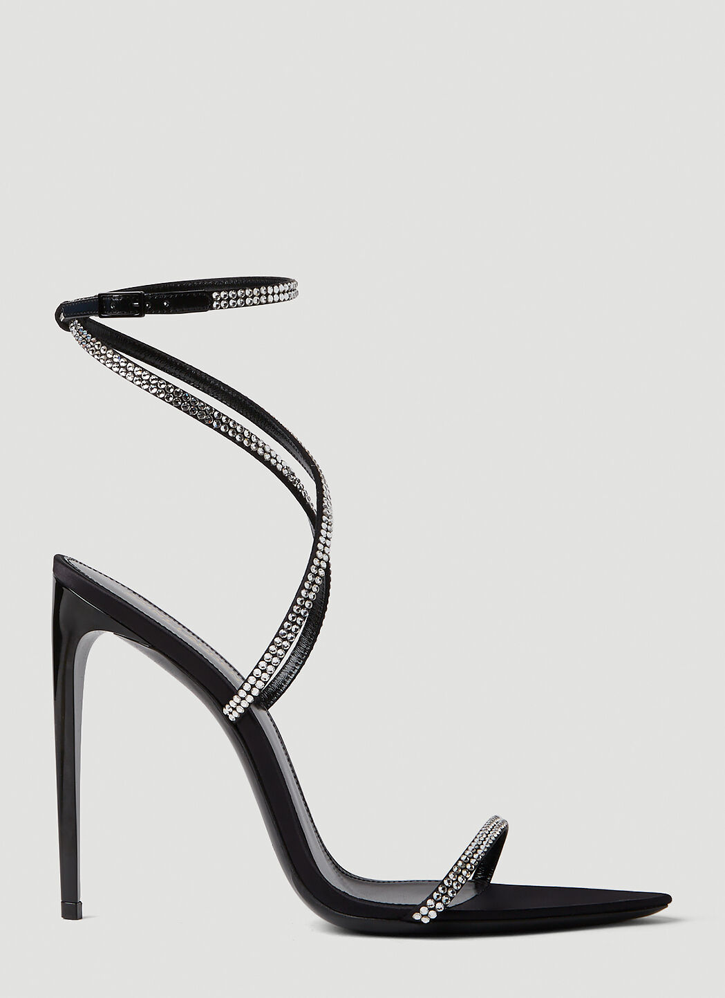 Saint Laurent Georgia Sandals in Black LN CC