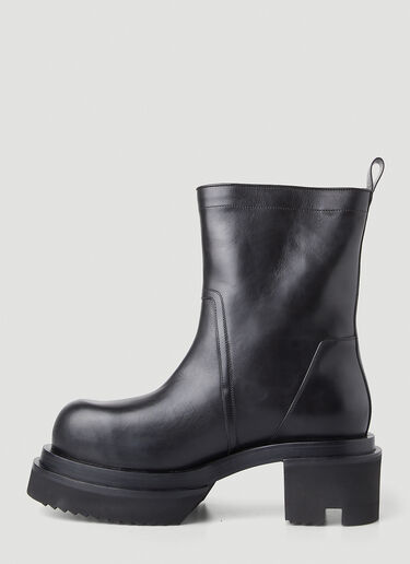 Rick Owens Tread Sole Leather Boots Black ric0148014