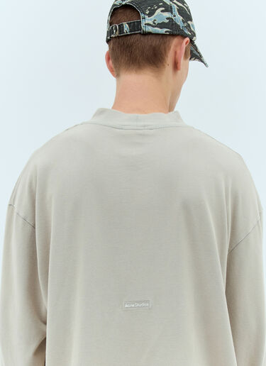 Acne Studios 로고 패치 티셔츠  그레이 acn0157016