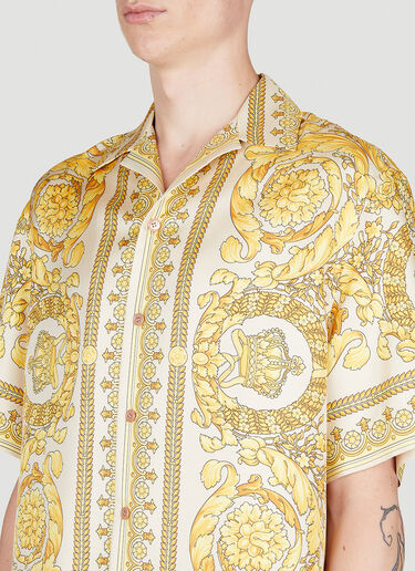 Versace Barocco 真丝衬衫 黄色 ver0155001