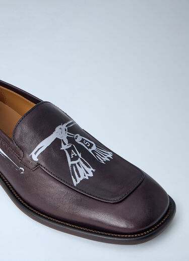 Acne Studios Artisan Leather Loafers Brown acn0264017