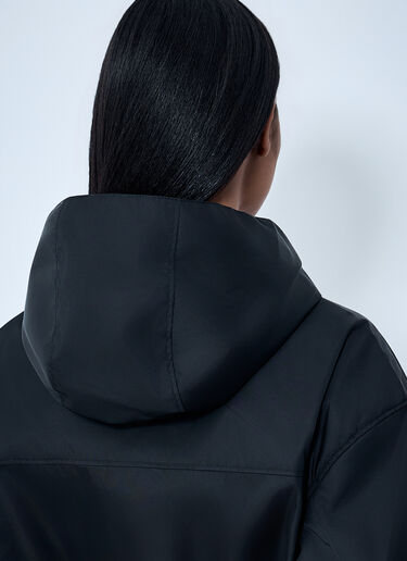 Prada Re-Nylon Hooded Belted Anorak Jacket Black pra0264033