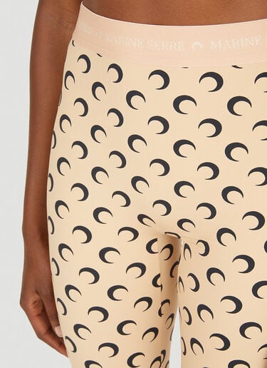 Marine Serre Moon Print Leggings Beige mrs0252014