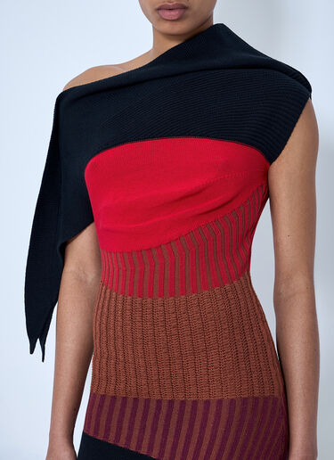 Kiko Kostadinov Lemoyne Knitted Dress Red kko0264007