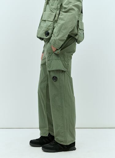 C.P. Company Flatt Nylon Cargo Pants Green pco0155014