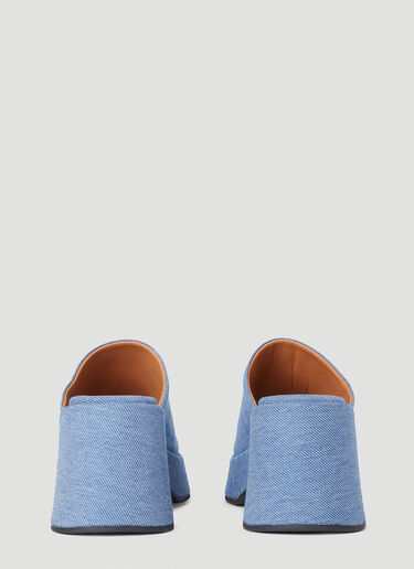 GANNI Retro Flatform Mules Blue gan0252034