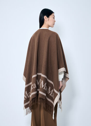 자카드 울 판초 Max Mara 자카드 울 판초 브라운 max0259024