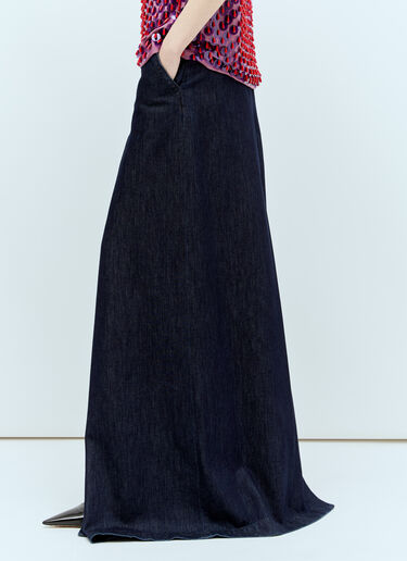 Dries Van Noten Denim Maxi Skirt Blue dvn0256033