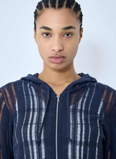 Our Legacy Compact Hooded Cardigan Blue our0260018