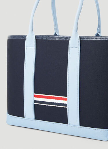 Interlock Small Tote Bag Thom Browne Interlock Small Tote Bag Blue thb0252009