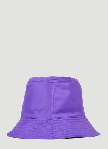 Moncler x Alicia Keys 徽标贴饰渔夫帽 紫色 mak0251007