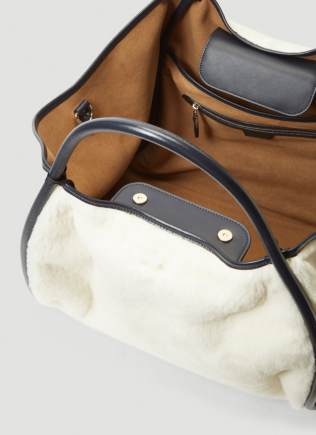 Max Mara TMarin Teddy Tote Bag in White | LN-CC