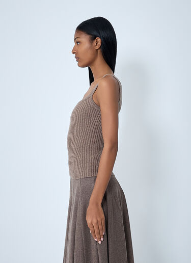 Knit Tank Top Max Mara Knit Tank Top Brown max0262048