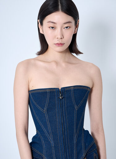 Vivienne Westwood Denim Cobrax Corset Blue vvw0260009