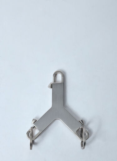 Rick Owens Cerberus Keyring Silver ric0159058