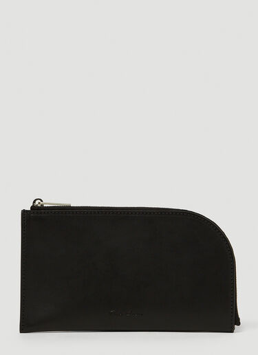 Rick Owens Zip Around Wallet Black ric0147037