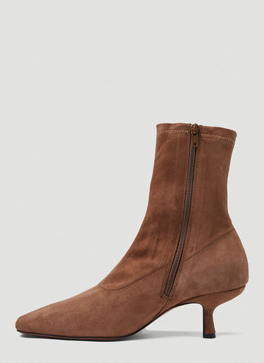 BY FAR Audrey Stretch Ankle Boots Brown byf0245026