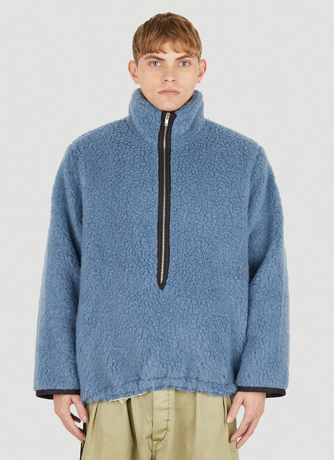 Camiel Fortgens Fleece Zip Sweatshirt Blue caf0148004