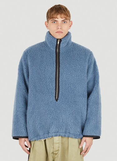 Camiel Fortgens Fleece Zip Sweatshirt Blue caf0150007