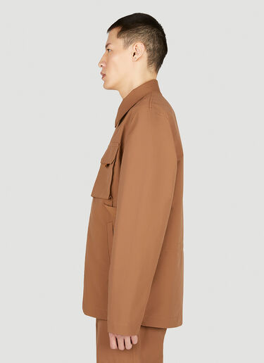 Helmut Lang Utility Logo Jacket Brown hlm0151003