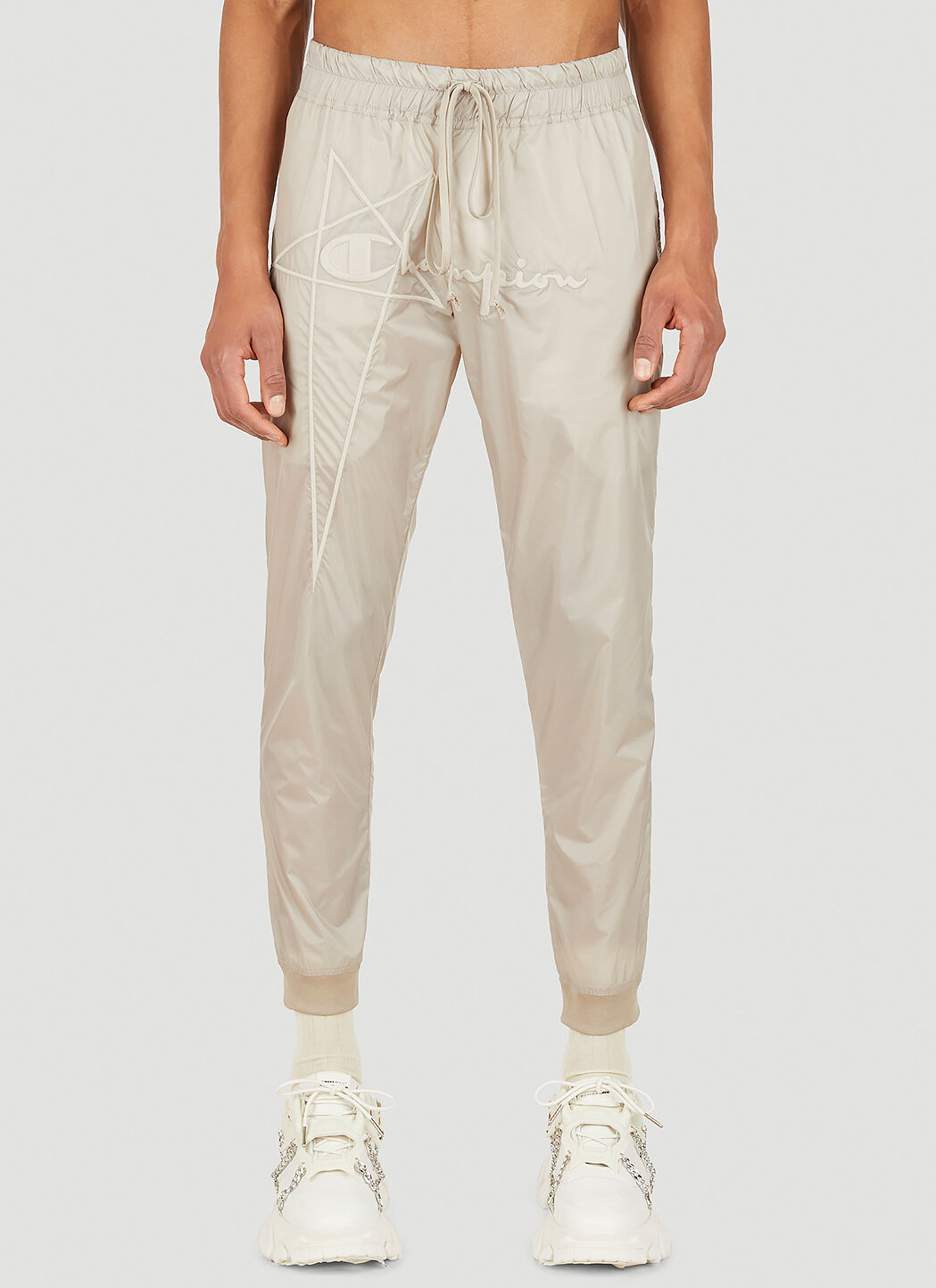 Embroidered deals track pants