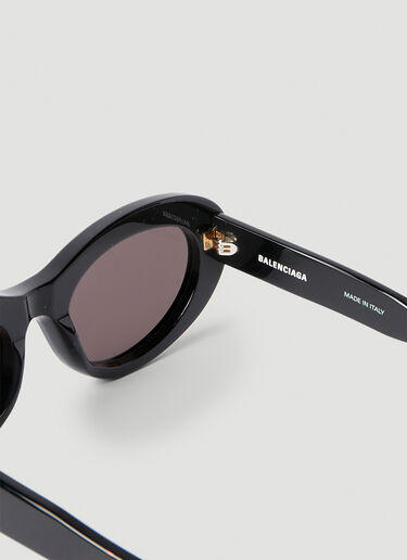 Balenciaga Monaco Round Sunglasses Black bcs0253006