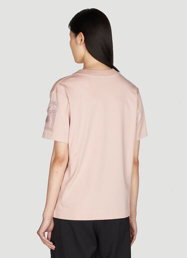 Moncler 徽标口袋 T 恤 粉色 mon0249018