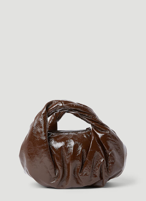 Dries Van Noten Twisted Handle Handbag Brown dvn0253007