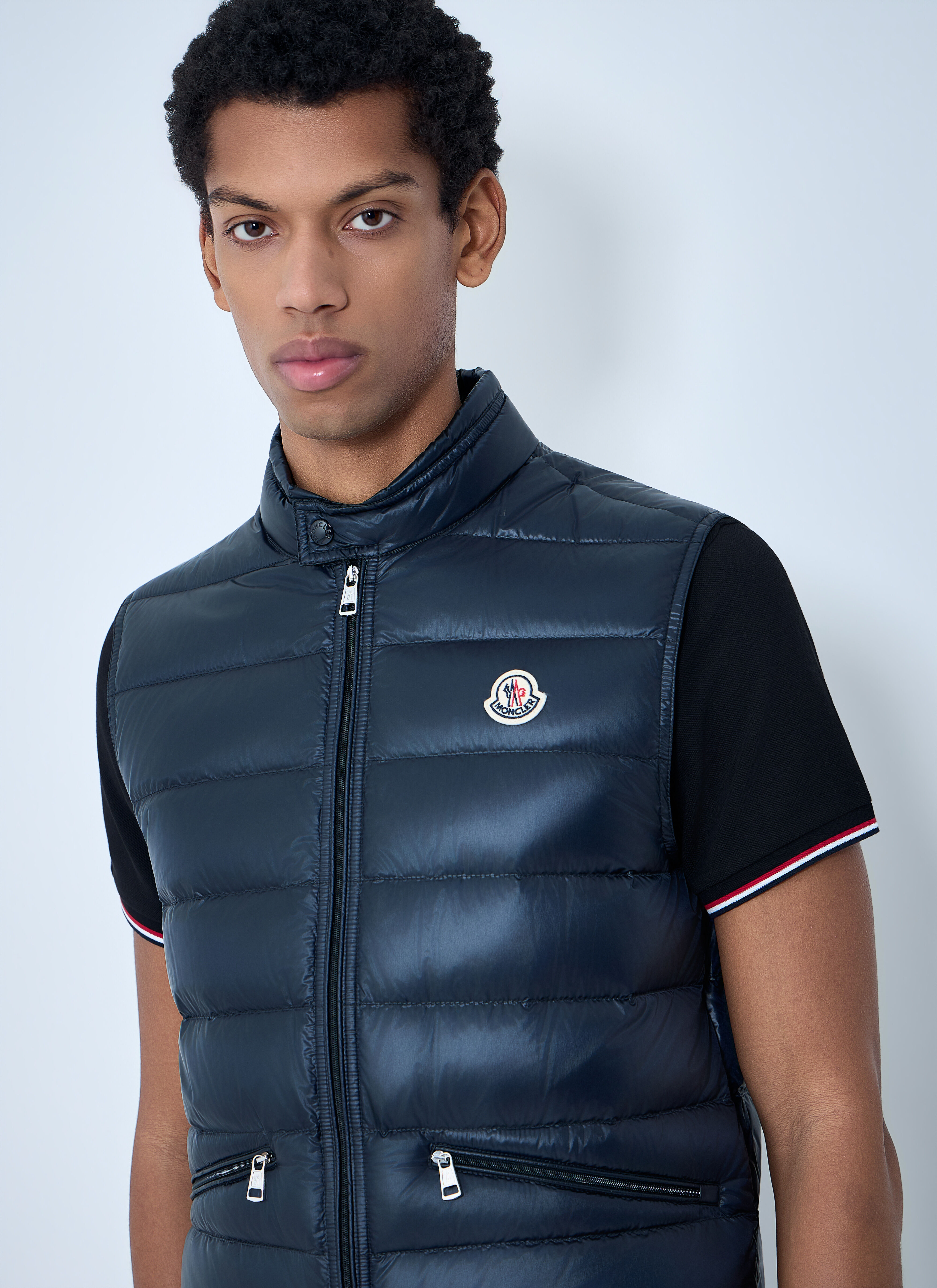 Moncler Men's' Gui Gilet in Navy | LN-CC®