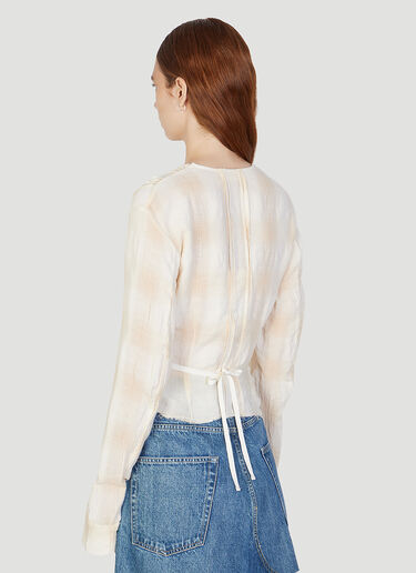 Our Legacy Pleated Blouse Cream our0252009