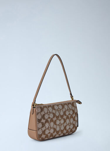 LN-CC® - Coach: Plaza Shoulder Bag In Crystal Signature Jacquard - Brown Coach Plaza Shoulder Bag In Crystal Signature Jacquard Brown coa0266029
