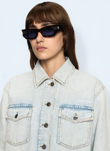 Off-White Fresco Arrow Denim Shirt Jacket Blue ofw0260063