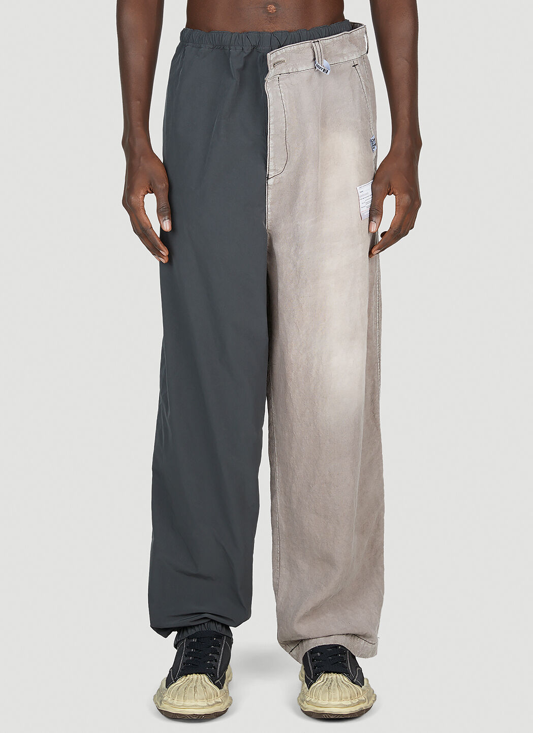Maison Mihara Yasuhiro Combined Easy Pants in Grey | LN-CC®