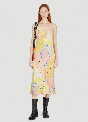 Marc Jacobs Bias Slip Dress Yellow mcj0247001