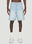 Balmain Monogram Denim Shorts Light Blue bln0152005