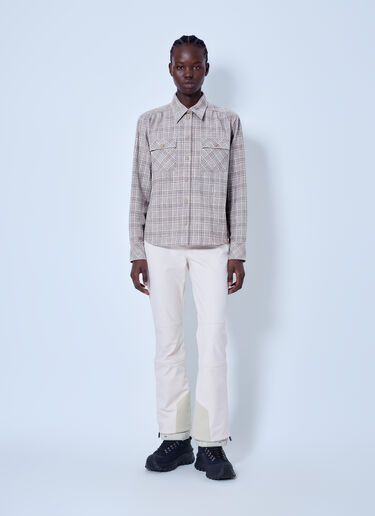 LN-CC® - Moncler Grenoble: Checked Button-Up Shirt - Beige Moncler Grenoble Checked Button-Up Shirt Beige mog0265009