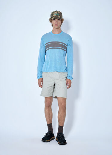 LN-CC® - Stüssy: Striped Crewneck Sweater - Blue Stüssy Striped Crewneck Sweater Blue sts0166075