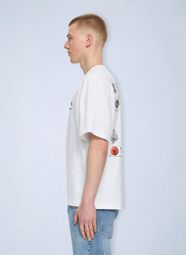 LN-CC® - Off-White: Jewel Arrow Skate T-shirt - White Off-White Jewel Arrow Skate T-shirt White ofw0164102