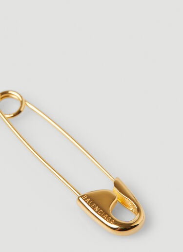 Balenciaga Safety Pin Earrings Gold bal0247125