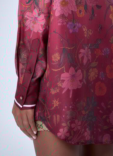 Flora Degrade Shirt Gucci Flora Degrade Shirt Red guc0261126
