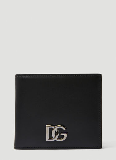 Dolce & Gabbana Logo Plaque Bifold Wallet Black dol0149037