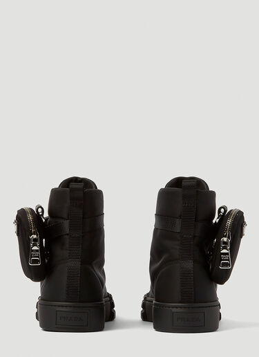 Prada Re-Nylon 高帮运动鞋 黑 pra0245018