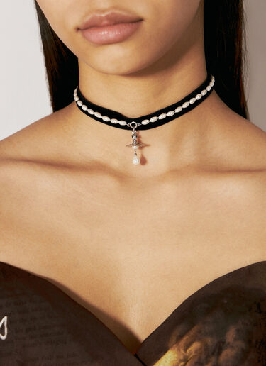 Vivienne Westwood Aleksa 贴颈项链 银色 vww0256021