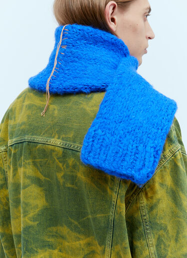 Acne Studios Knit Sleeve Scarf Blue acn0154048