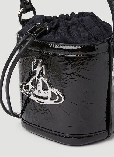 Vivienne Westwood Daisy Drawstring Bucket Handbag Black vvw0251056