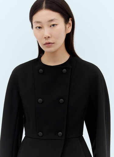 Max Mara Tailored Peplum Jacket Black max0257022