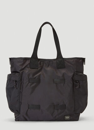Porter-Yoshida & Co Logo Patch Tote Bag Black por0340008